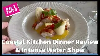 2023 Wonder of the Seas Day 2 Part 4 | Coastal Kitchen & Intense Water Show