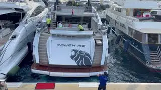 Italian made Pershing TOUCH ME superyacht - 38 knots  max speed @archiesvlogmc