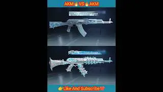 Akm Glacier🥶VS🥶Akm Starsea Admiral #pubgmobile #bgmi #akm #guncomparision #shortvideo #ytshorts