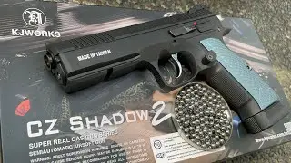 Durog Bote KJWorks Airsoft CZ Shadow 2 Gas Powered licensed by ASG unboxing 
