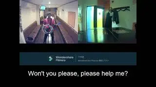 THE BEATLES／HELP! by つっちー♪&かっさん【with lyrics】