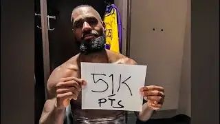 LeBron James reached 51,000 career points!! RESPECT GREATNESS‼️
