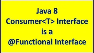 Java 8 Consumer Interface is a @Functional Interface :: System.out::print