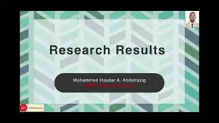 Lecture Eight: Research Results