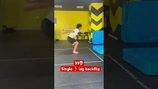 Singal leg backflip 👀 #gymanstics  #gymnast  #frontflip #shorts #backflip #viral #parkour #foryou