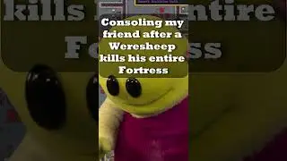 Consoling my friend after a Weresheep kills his entire Fortress - Dwarf Fortress