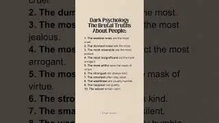 Dark Psychology Exposed..People Aren&rsquo;t What They Seem #amazingfacts #psychologyfacts #facts #shorts