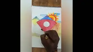 Makar Sankranti Drawing Work / Water Colour on Paper 