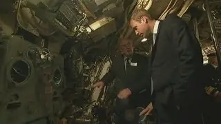 Prince William visits WW2 submarine HMS Alliance