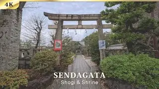 Sendagaya Tokyo ｜ A quiet shogi town, Short Winter Stroll ｜ 4K
