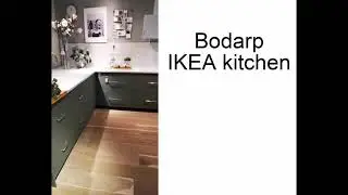 IKEA Bodarp matte gray-green kitchen cabinet series