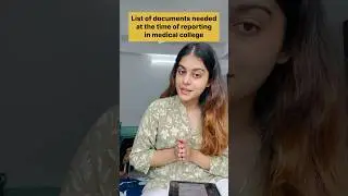 Documents required at the time of reporting in medical college🏥neet 2024 counselling#trending #neet