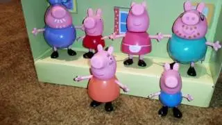 Peppa Pig And Family Learning Character Toy Review Grandpa Grandma Mommy Daddy Pig George