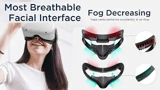 KIWI design Facial Interface for Oculus Quest 2, Upgraded Foam Pad Replacement Accessories