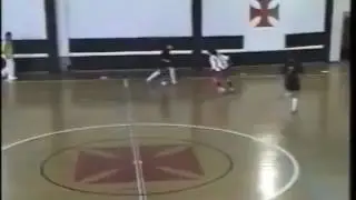 Coutinho playing futsal as a kid in Brazil