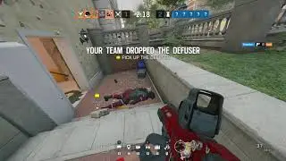 man peeks despite being warned