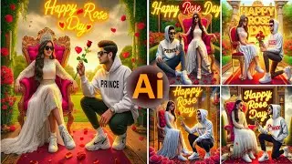 Rose Day Ai Photo Editing || Instagram Viral Rose Day Photo Editing Tutorial