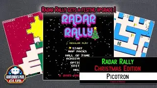 Radar Rally - Christmas Edition - the peak Picotron game from Paul Hammond gets a Christmas makeover