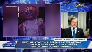 Meet Mr. Covid &mdash; Alberta&rsquo;s attempt to reach people about dangers of socializing during pandemic