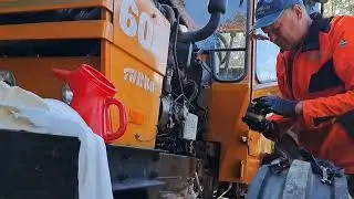 VALMET 602 huoltoa , sakkakupin putsaus ja suodatin