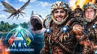 WIR HABEN EINEN MEGALODON UND EINE RHYNIOGNATHA GEZÄHMT!💪 ARK Survival Ascended Grind mit GTime🔥