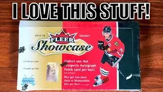 2 нашивки новичка Autos - 13/14 Fleer Showcase Hockey Hobby Box Break