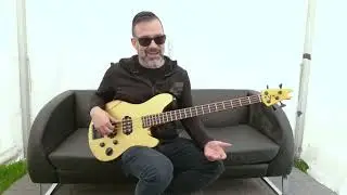 Tim Tournier's prototype EVH Wolfgang Bass is only 1 of 2 and it's being road-tested hard