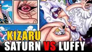 Luffy vs Kizaru & Saturn Fierce Fight - One Piece Colored Manga
