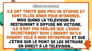Ma sœur a traité mon prix de « stupide » et a emmené mes parents dîner ce soir-là.