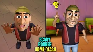 Scary robber home clash level 11 psyched out and level 12 logged off full gameplay android