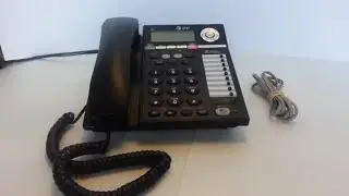 AT&T ATT993 2 Lines Corded Phone Tested w/ Line Cord & Replacement AC Adapter Ebay Showcase Sold!