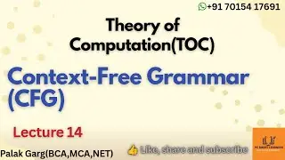 Context-Free Grammar (CFG) in TOC Explained with Examples #ugcnet #gate #toc #computerscience