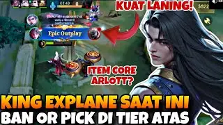 SALAH SATU HERO EXPLANE TIER S❗BELAJAR ITEM CORE ARLOTT KEKEBALAN TUBUH❗GAMEPLAY TOP GLOBAL ARLOTT
