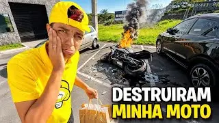 ESSE É O FIM DA MINHA MOTO SUPERESPORTIVA … *Destruiram ela … 