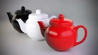 Teapot Modeling and Lighting Setup in Blender - Timelapse
