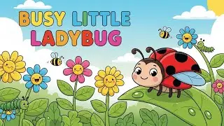 Busy Little Ladybug 🐞🌼 | Fun Learning & Insect Song for Kids | Happy Tales & Tunes