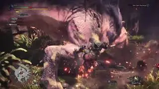 Monster Hunter World Beta Multiplayer - Switch Axe vs Anjanath