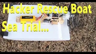 RC Hacker Rescue Boat Water Test Run Eastgate Park LA