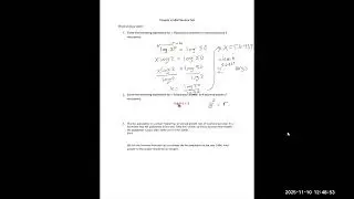 Writing a Logarithm as an Exponential Expression to Solve for a Variable. Basic.