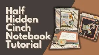 Half Hidden Cinch Notebook Tutorial to use up my paper scraps #paperStashSmash