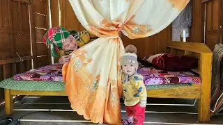 Go to the forest to pick dong leaves to sell to buy curtains for the winter - L&yacute; Thị An