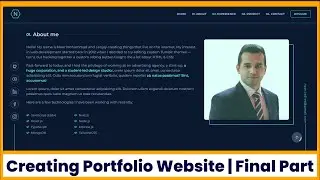 Creating a Responsive Portfolio Website using React js | Final Part