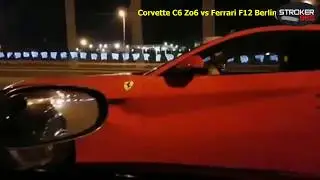 Street race: Corvette C6 Zo6 vs Ferrari F12 Berlinetta