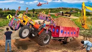 Modern Tractor farming driving 3d simulator game play Android game play 2026