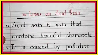 10 Lines on Acid Rain | Essay on Acid Rain | What is Acid Rain | Acid Rain kya hai | Acid Rain Harm