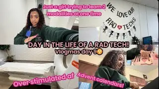RAD TECH DAY IN THE LIFE!🦴☢️#vlogmas2025 #vlogmasday9 #radtech #xraytech #ctscan #adventcalendar