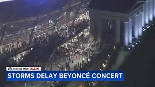 Beyoncé fans enjoy 1st 'COWBOY CARTER' concert at Soldier Field after delay for storms