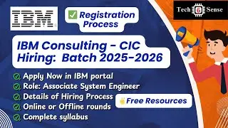 IBM Consulting - CIC Hiring: Batch 2025-2026 || Registration Details || Campus Recruitment Drive