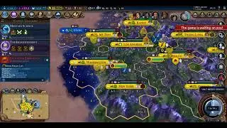 Civilization VI Competitive Online Multiplayer 2023!  Match #28 Part 3