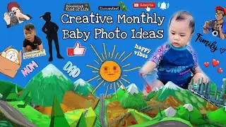 Creative Monthly Baby Photo Ideas for your Little One's 1st Year | Baby Photos